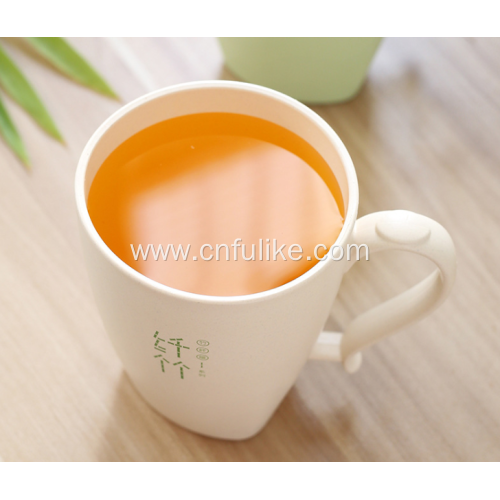 Reusable Bamboo Fiber Plastic Drinking Cup with Lids